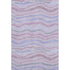5' X 8' Lavender Ivory And Lilac Striped Washable Area Rug With UV Protection