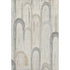 5' X 8' Beige Gray And Silver Geometric Washable Area Rug With UV Protection