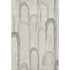5' X 8' Beige Gray And Silver Geometric Washable Area Rug With UV Protection