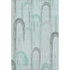 5' X 8' Pale Aqua Gray And Silver Geometric Washable Area Rug With UV Protection