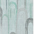 5' X 8' Pale Aqua Gray And Silver Geometric Washable Area Rug With UV Protection