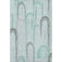 5' X 8' Pale Aqua Gray And Silver Geometric Washable Area Rug With UV Protection