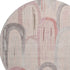 8' X 8' Salmon Gray And Silver Geometric Washable Round Rug With UV Protection