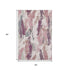 5' X 8' Blush Purple And Ivory Abstract Washable Area Rug With UV Protection