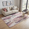 5' X 8' Blush Purple And Ivory Abstract Washable Area Rug With UV Protection