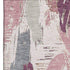 5' X 8' Blush Purple And Ivory Abstract Washable Area Rug With UV Protection