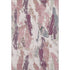 5' X 8' Blush Purple And Ivory Abstract Washable Area Rug With UV Protection
