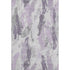 5' X 8' Lavender Ivory And Gray Abstract Washable Area Rug With UV Protection
