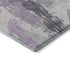 5' X 8' Lavender Ivory And Gray Abstract Washable Area Rug With UV Protection