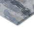 9' X 12' Sky Blue Gray And Ivory Abstract Washable Area Rug With UV Protection