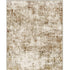 8' Brown And Ivory Abstract Washable Runner Rug
