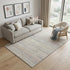 5' X 8' Beige Pink And Purple Striped Washable Area Rug With UV Protection