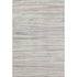 5' X 8' Beige Pink And Purple Striped Washable Area Rug With UV Protection