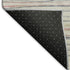 5' X 8' Beige Pink And Purple Striped Washable Area Rug With UV Protection