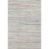 5' X 8' Beige Pink And Purple Striped Washable Area Rug With UV Protection