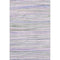 5' X 8' Lavender Ivory And Green Striped Washable Area Rug With UV Protection