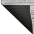 5' X 8' Lavender Ivory And Green Striped Washable Area Rug With UV Protection
