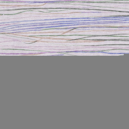 5' X 8' Lavender Ivory And Green Striped Washable Area Rug With UV Protection