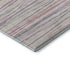 8' X 8' Pink Mint Green And Ivory Striped Washable Round Rug With UV Protection