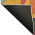 5' X 8' Orange Red Blue And Gold Geometric Washable Area Rug With UV Protection