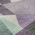 8' X 8' Purple Ivory And Teal Geometric Washable Round Rug With UV Protection