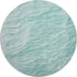 8' X 8' Aqua And Ivory Abstract Washable Round Rug With UV Protection