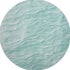 8' X 8' Aqua And Ivory Abstract Washable Round Rug With UV Protection