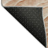 8' Coral And Ivory Abstract Washable Area Rug With UV Protection