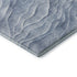 5' X 8' Denim Blue And Ivory Abstract Washable Area Rug With UV Protection