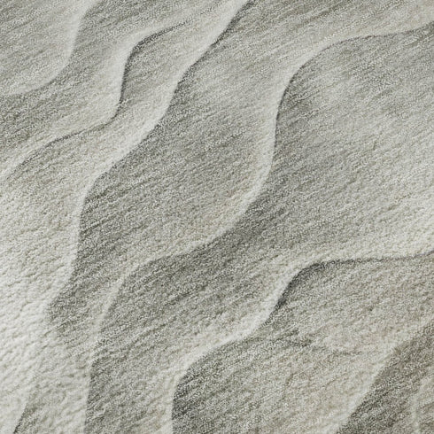 9' X 12' Taupe And Ivory Abstract Washable Area Rug With UV Protection
