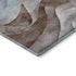 5' X 8' Coffee Blue And Ivory Abstract Washable Area Rug With UV Protection