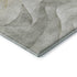 8' Silver Gold And Ivory Abstract Washable Area Rug With UV Protection