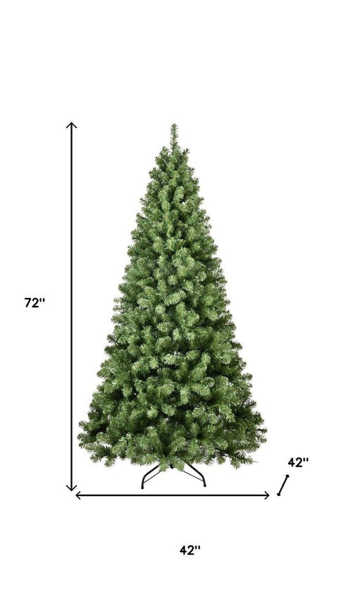 6' Pre Lit Full Fir Christmas Tree