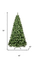 6' Pre Lit Full Fir Christmas Tree