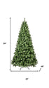 6' Pre Lit Full Fir Christmas Tree