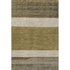 5' X 8' Coffee Ivory And Gray Striped Washable Area Rug With UV Protection