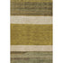 5' X 8' Gold Ivory And Gray Striped Washable Area Rug With UV Protection