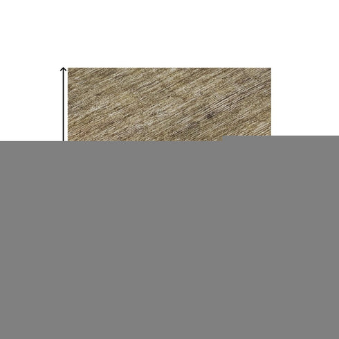 8' X 10' Coffee Ivory And Taupe Striped Washable Area Rug With UV Protection