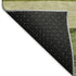 9' X 12' Olive Green And Ivory Striped Washable Area Rug With UV Protection