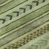 8' X 10' Artichoke Green Gray And Sage Striped Washable Area Rug With UV Protection