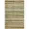 5' X 8' Beige Taupe And Brown Striped Washable Area Rug With UV Protection