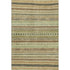 5' X 8' Beige Taupe And Brown Striped Washable Area Rug With UV Protection