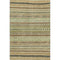 8' X 10' Beige Taupe And Brown Striped Washable Area Rug With UV Protection