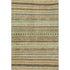 8' X 10' Beige Taupe And Brown Striped Washable Area Rug With UV Protection