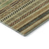 8' X 10' Beige Taupe And Brown Striped Washable Area Rug With UV Protection