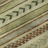 8' X 10' Beige Taupe And Brown Striped Washable Area Rug With UV Protection