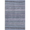 5' X 8' Blue And Gray Striped Washable Area Rug With UV Protection