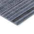 5' X 8' Blue And Gray Striped Washable Area Rug With UV Protection