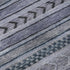 5' X 8' Blue And Gray Striped Washable Area Rug With UV Protection