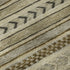 5' X 8' Chocolate Gray And Ivory Striped Washable Area Rug With UV Protection